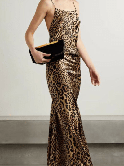 нарядный леопардовый лук